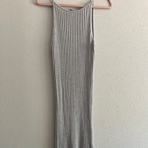 Ava & Viv - Soft Grey Ribbed Maxi Dress - Size XXL